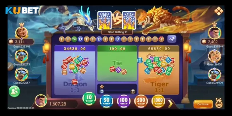 Hướng dẫn chi tiết về luật chơi Dragon Tiger cho tân binh